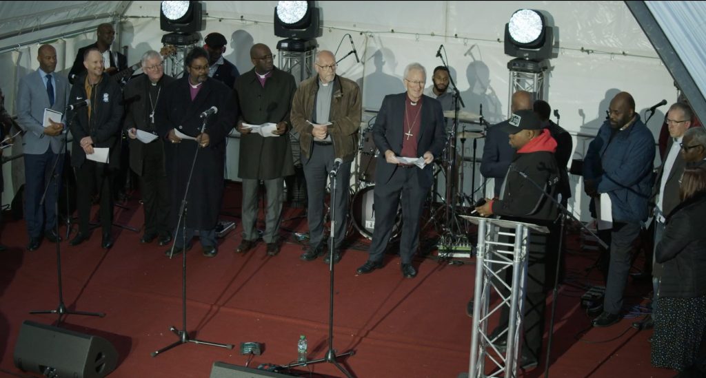 Church leaders at the Birmingham Reconciliation service