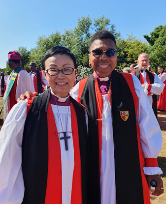 Bishop Tazu and Bishop Rosemarie