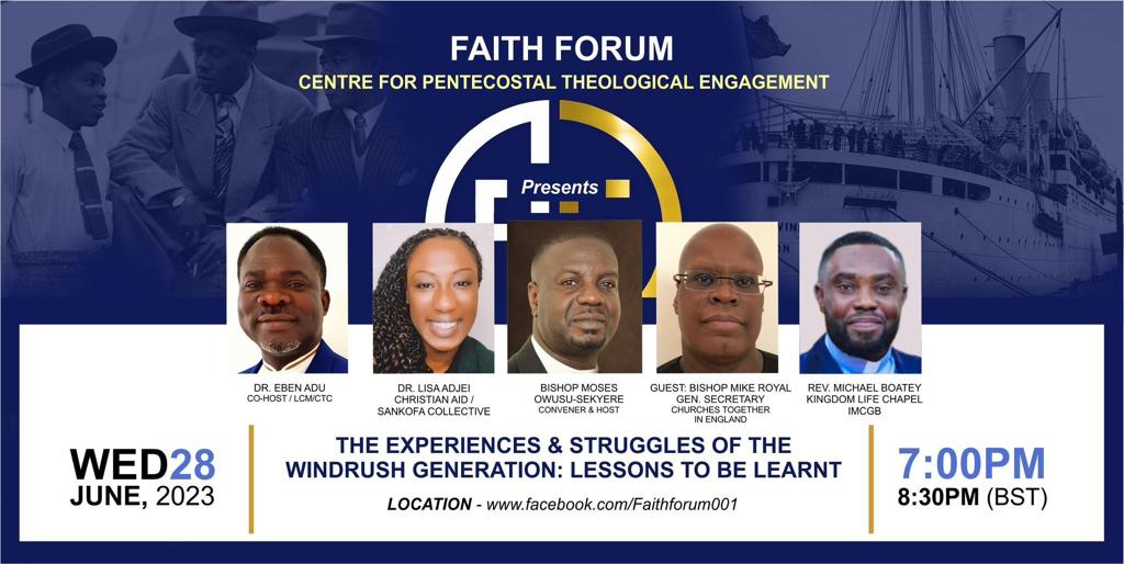Faith Forum Windrush event graphic