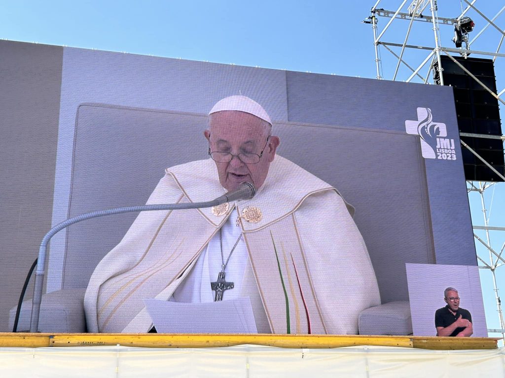 Pope Francis at World Youth Day 2023