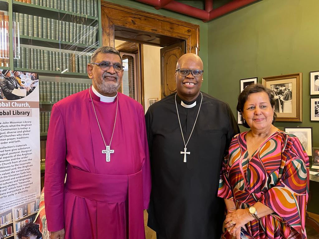 Archbishop Ian Ernest, Bishop Mike Royal and Mrs Kamla Ernest