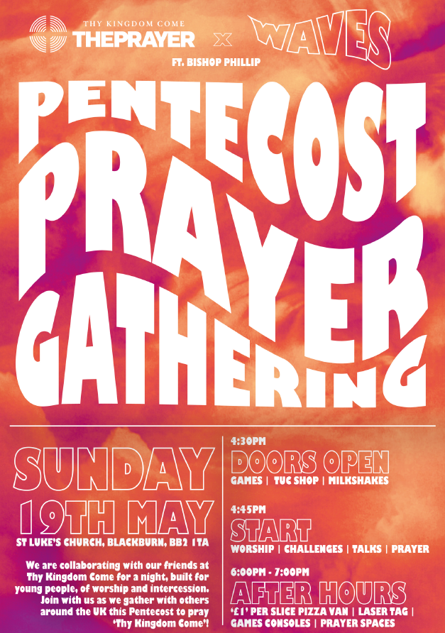 Flyer for The Prayer event in Blackburn