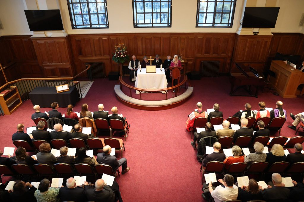 Methodist Central Hall with guest for Anglican-Methodist Covenant Anniversary