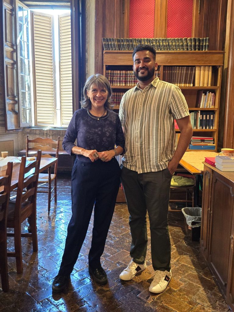 Professor Teresa Rossi and Tenny Antony