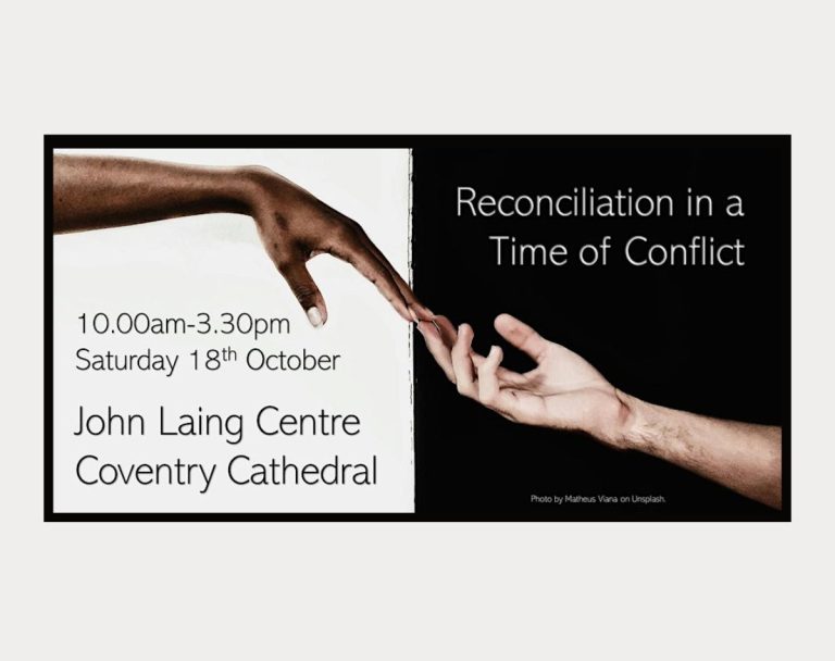 Graphic for Reconciliation in a Time of Conflict conference