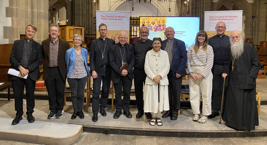 Speakers, hosts and questioners for the Nicaea event in Blackburn Cathedral