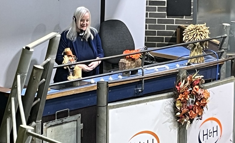 Rev Lisa Moore Wilson at the Harvest Festival