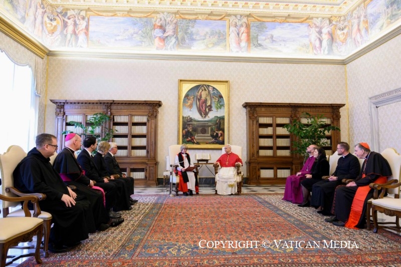 Archbishop Sarah and Pope Leo Meeting Copyright Vatican Media