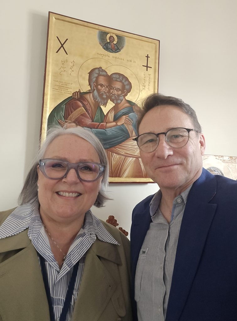 Linda Ward and Richard Bradbury in Rome