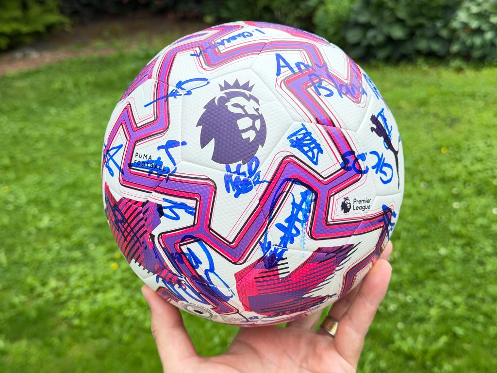 The signed football