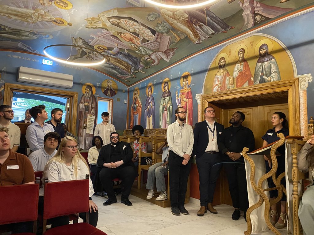 Young Christians in the Greek Orthodox Chapel of the Transfiguration of Christ
the Saviour